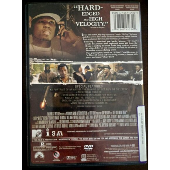 Curtis "50 Cent" Jackson Get Rich Or Die Tryin Widescreen Edition DVD - Picture 2 of 2
